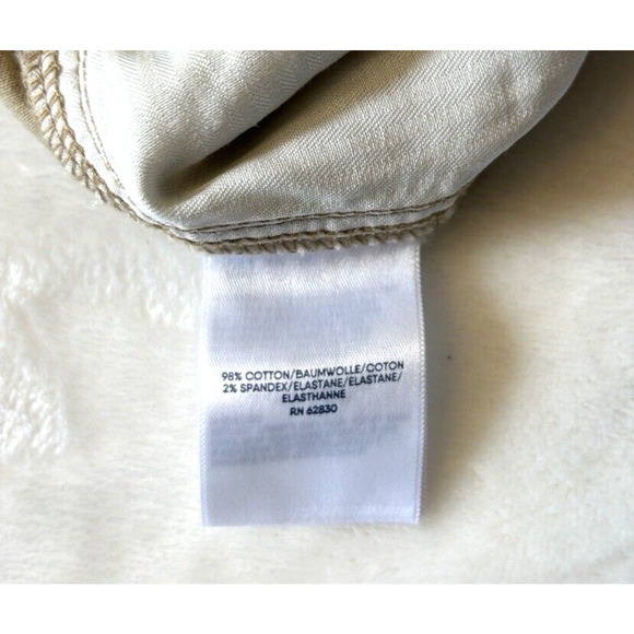 Lands' End Women Cargo Chino Pants Khaki Sz 18 Stretch - Picture 8 of 8